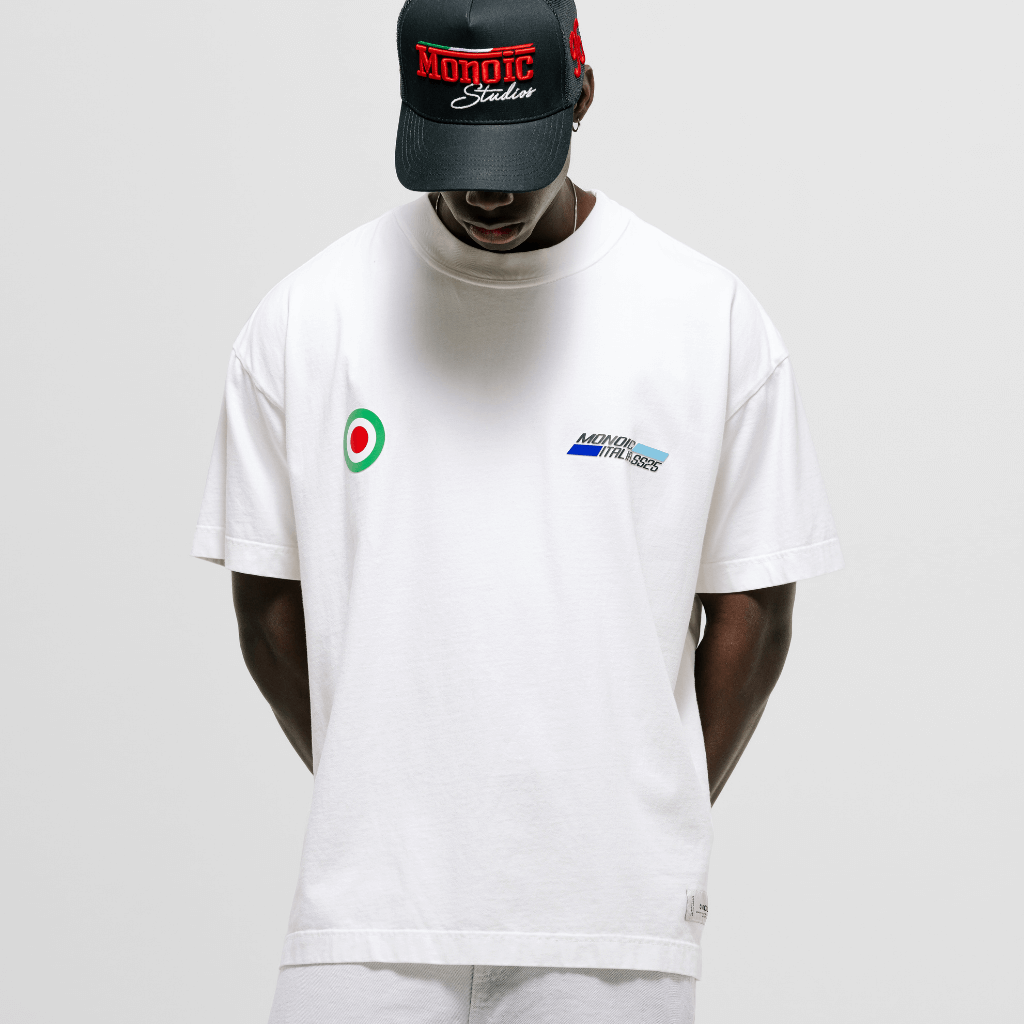 MONOIC TUTTO BENE I CAMISETA OVERSIZED VESPA BLANCO HUESO