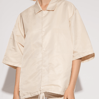 FEAR OF GOD ESSENTIALS CAMISA NYLON OVERSIZE BEIGE