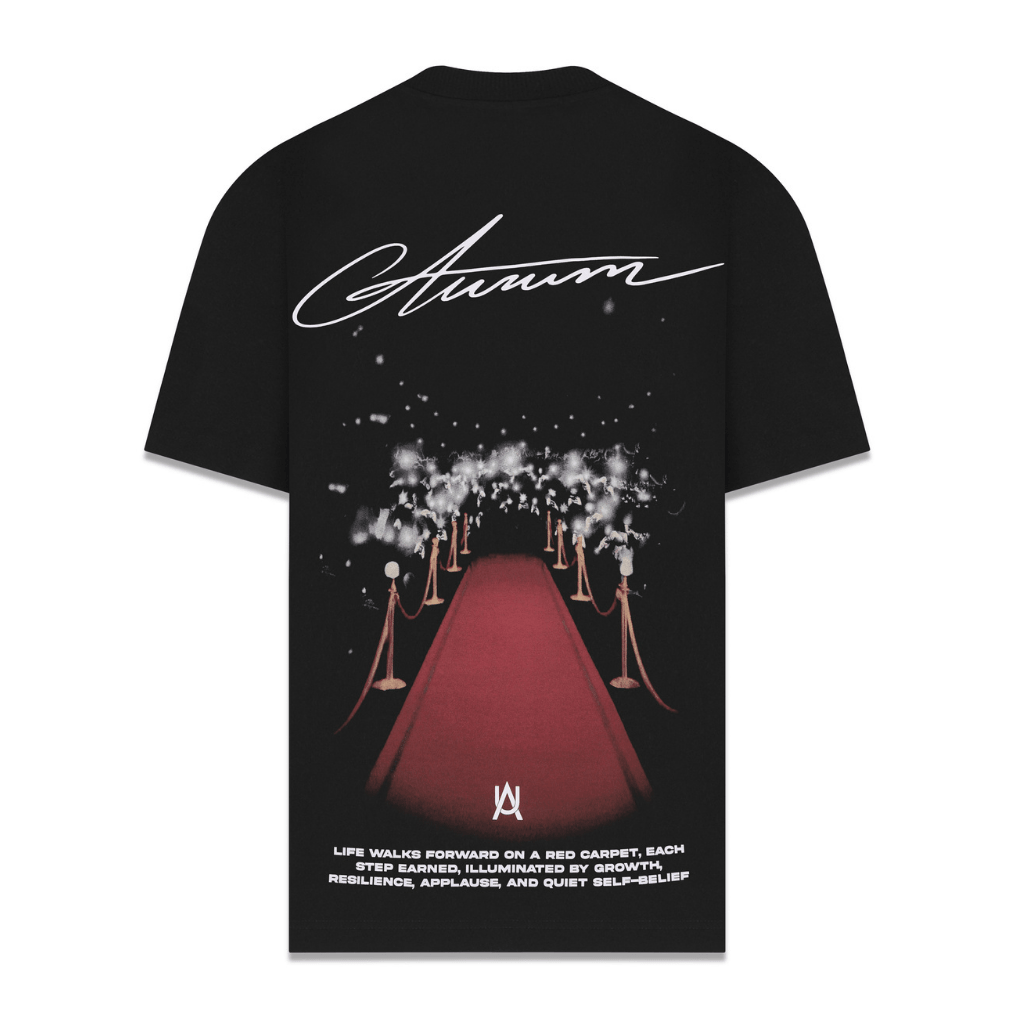 AURUM STARS II RED CARPET CAMISETA OVERSIZED NEGROS