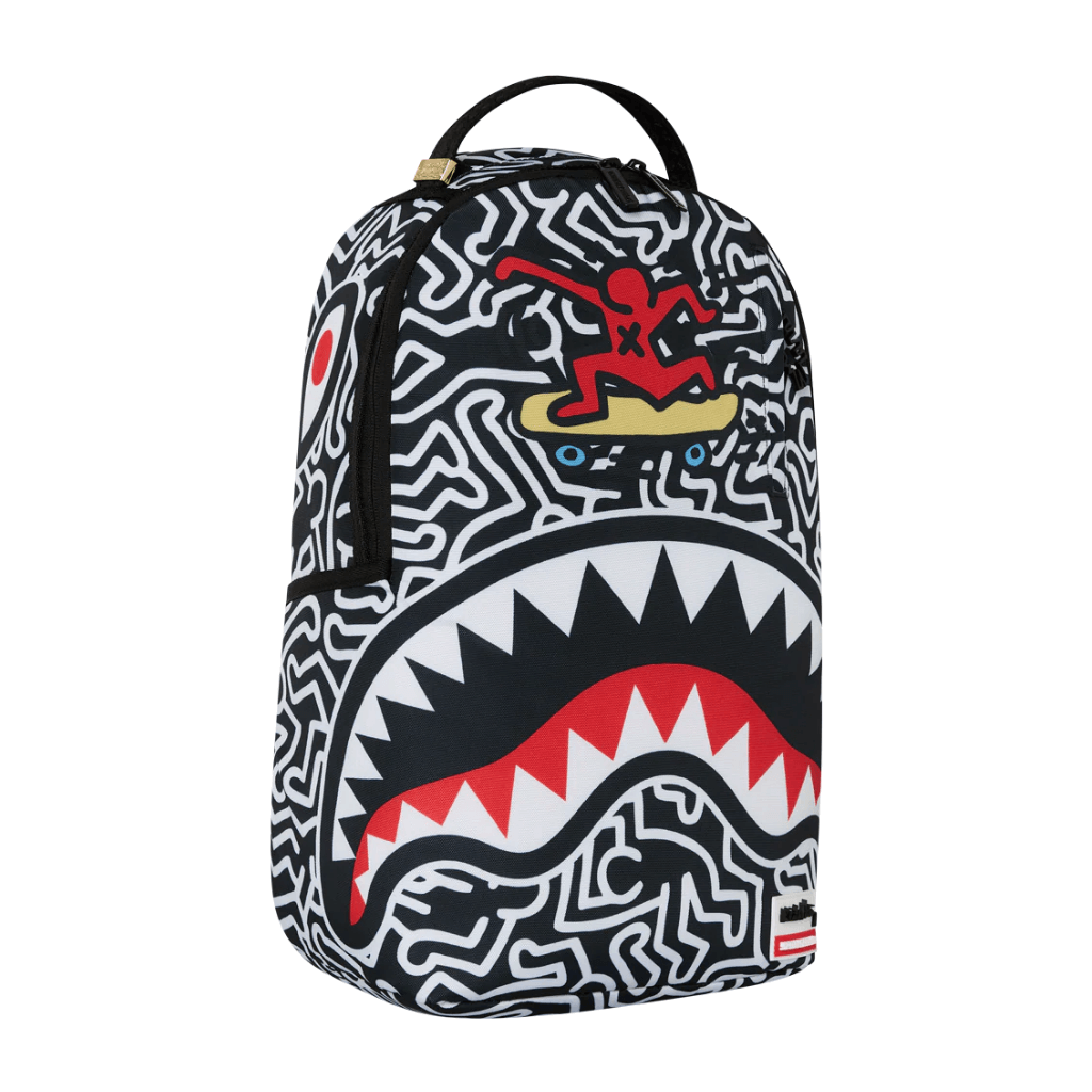 MORRAL SPRAYGROUND KEITH HARRING SKATER GUY PRINT DLXSV BACKPACK