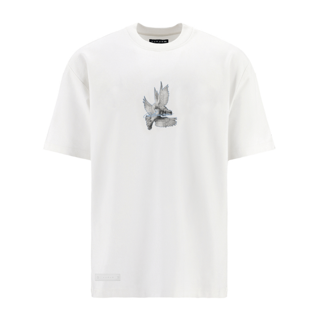 AURUM METROPOLIS III PIGEONS CAMISETA BLANCA
