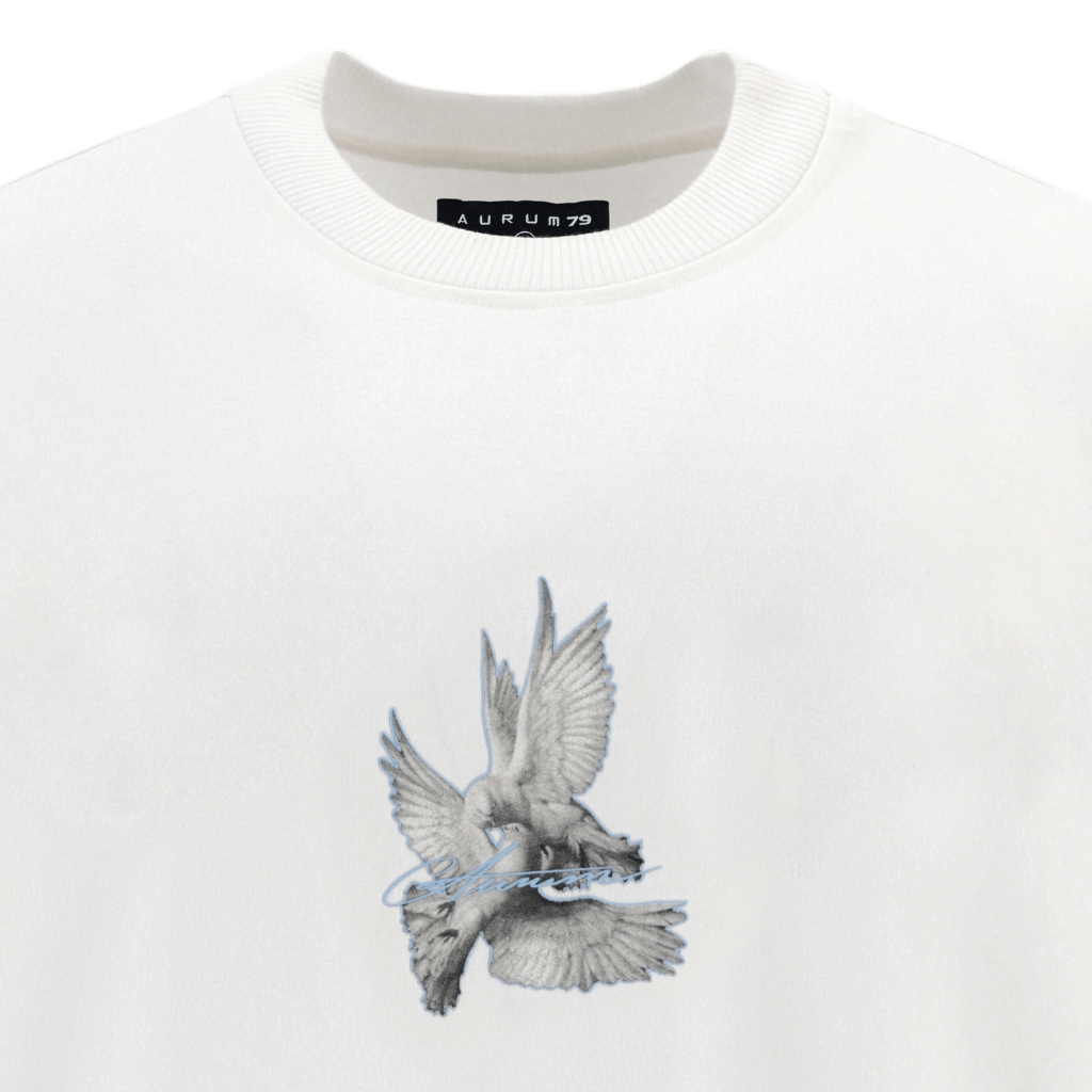 AURUM METROPOLIS III PIGEONS CAMISETA BLANCA