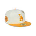 NEW ERA 59FIFTY MLB LOS ANGELES DODGERS BEERPACK PIN GORRA CERRADA BEIGE