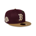 NEW ERA 59FIFTY MLB BOSTON RED SOX BEERPACK PIN GORRA CERRADA VINOTINTO