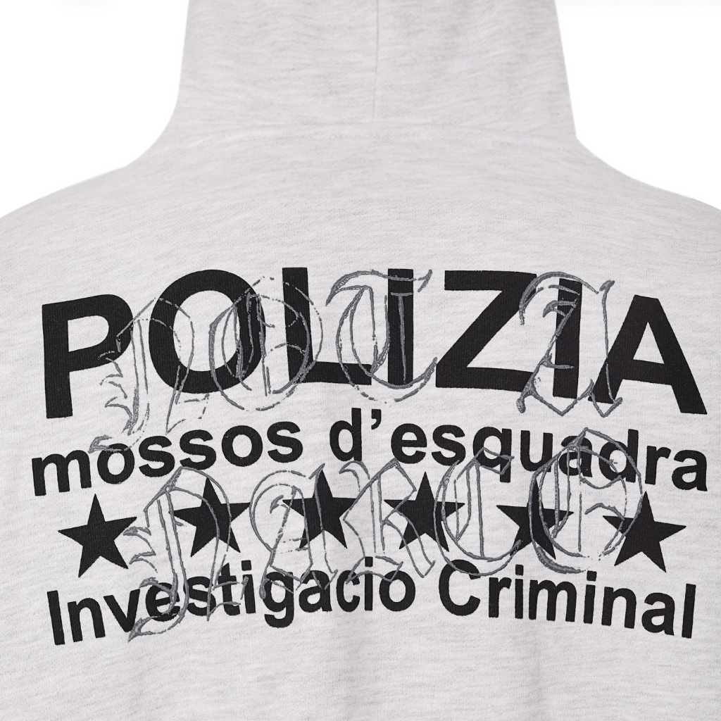 SINNERS POLIZIA GRAY BUZO GRIS