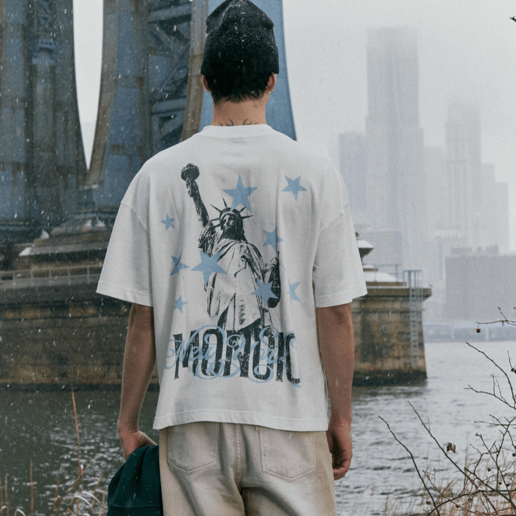 MONOIC NYC CAMISETA FREEDOM BLANCO HUESO