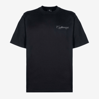 CULTURE WISE KONBINI CAMISETA NEGRA CRURSIVE LOGO CLASSIC GRIS