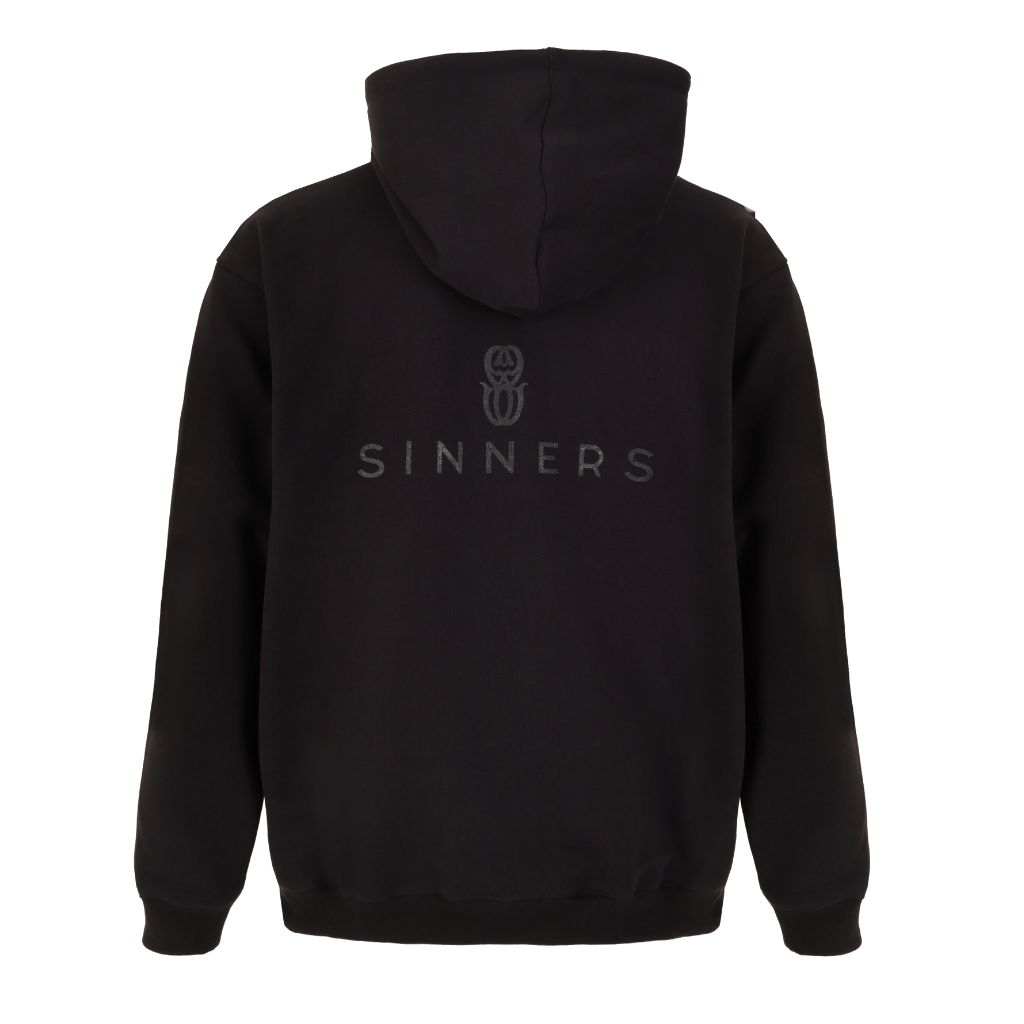 SINNERS MONOGRAM BUZO DE CIERRE NEGRO
