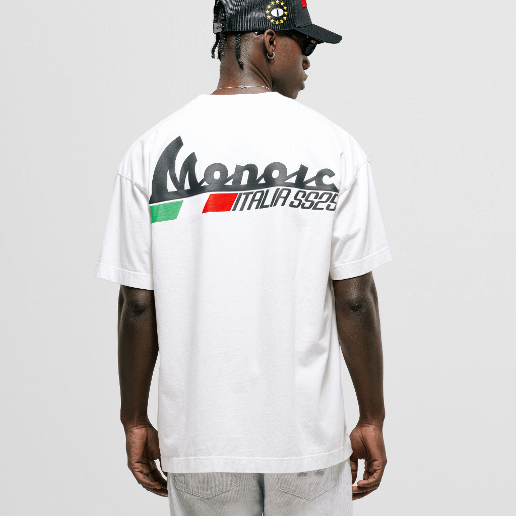 MONOIC TUTTO BENE I CAMISETA OVERSIZED VESPA BLANCO HUESO