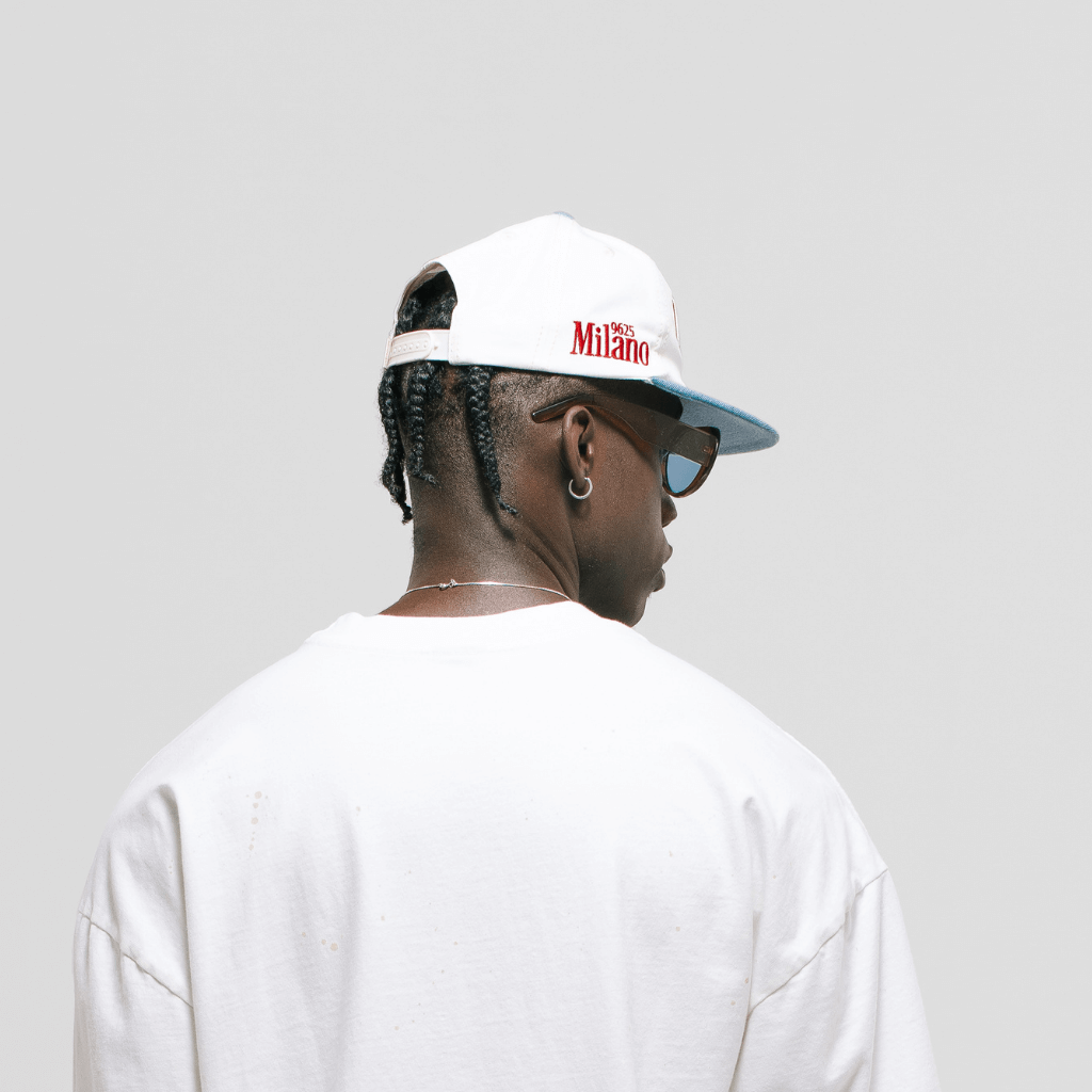 MONOIC TUTTO BENE 2 GORRA AJUSTABLE MILANO CREMA Y DENIM