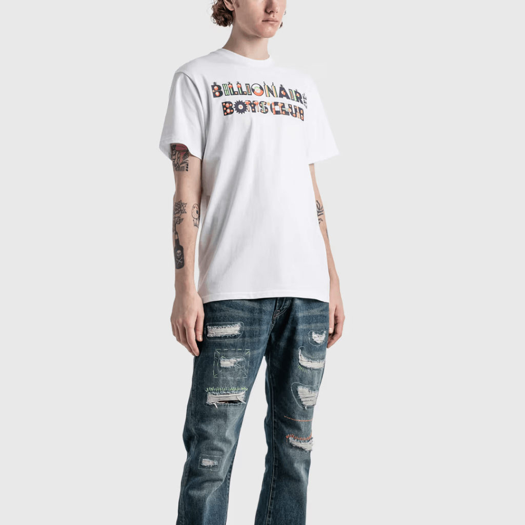 BILLIONAIRE BOYS CLUB MECHANICS CAMISETA BLANCA