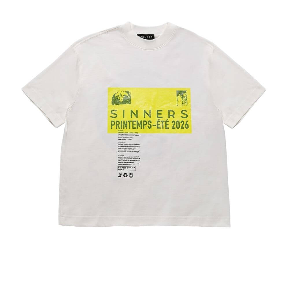SINNERS SUGAR ABUSE PRE-CAUCION CAMISETA OVERSIZED BEIGE