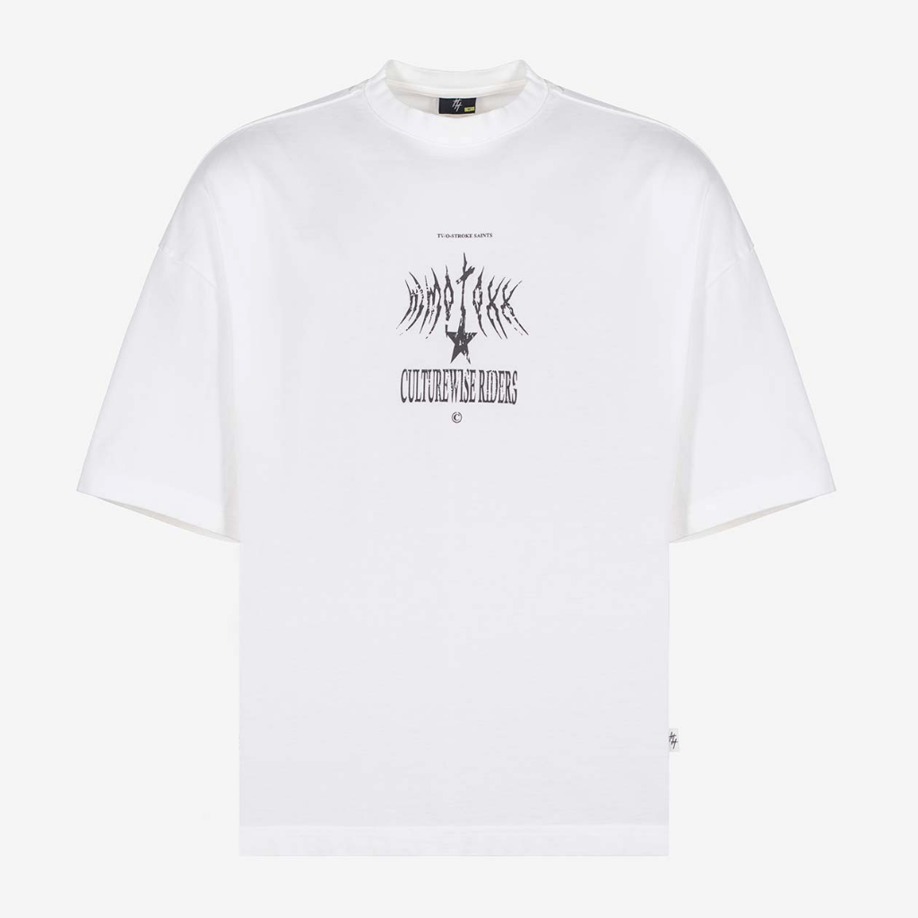 CULTUREWISE TWO STROKE SAINTS CAMISETA OVERSIZED SAINTS BLANCA