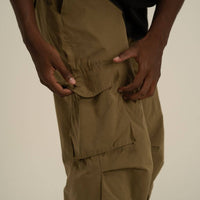 AP CROWN FIAT LUX IRON PARACHUTE PANTS OVERSIZE VERDE