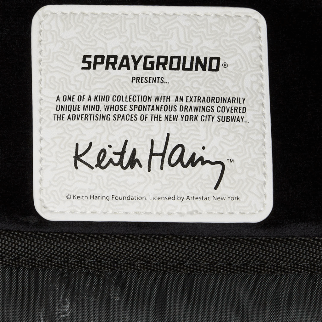 MORRAL SPRAYGROUND KEITH HARRING SKATER GUY PRINT DLXSV BACKPACK