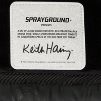 MORRAL SPRAYGROUND KEITH HARRING SKATER GUY PRINT DLXSV BACKPACK