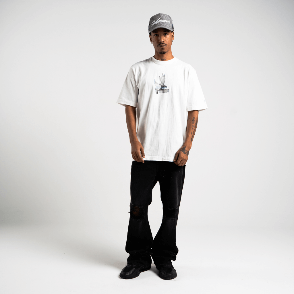 AURUM METROPOLIS III PIGEONS CAMISETA BLANCA