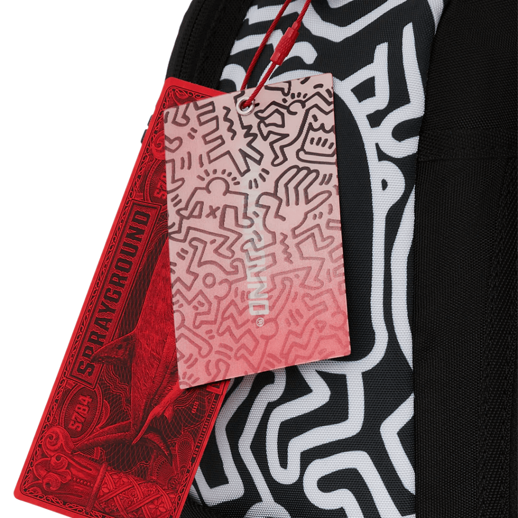 MORRAL SPRAYGROUND KEITH HARRING SKATER GUY PRINT DLXSV BACKPACK