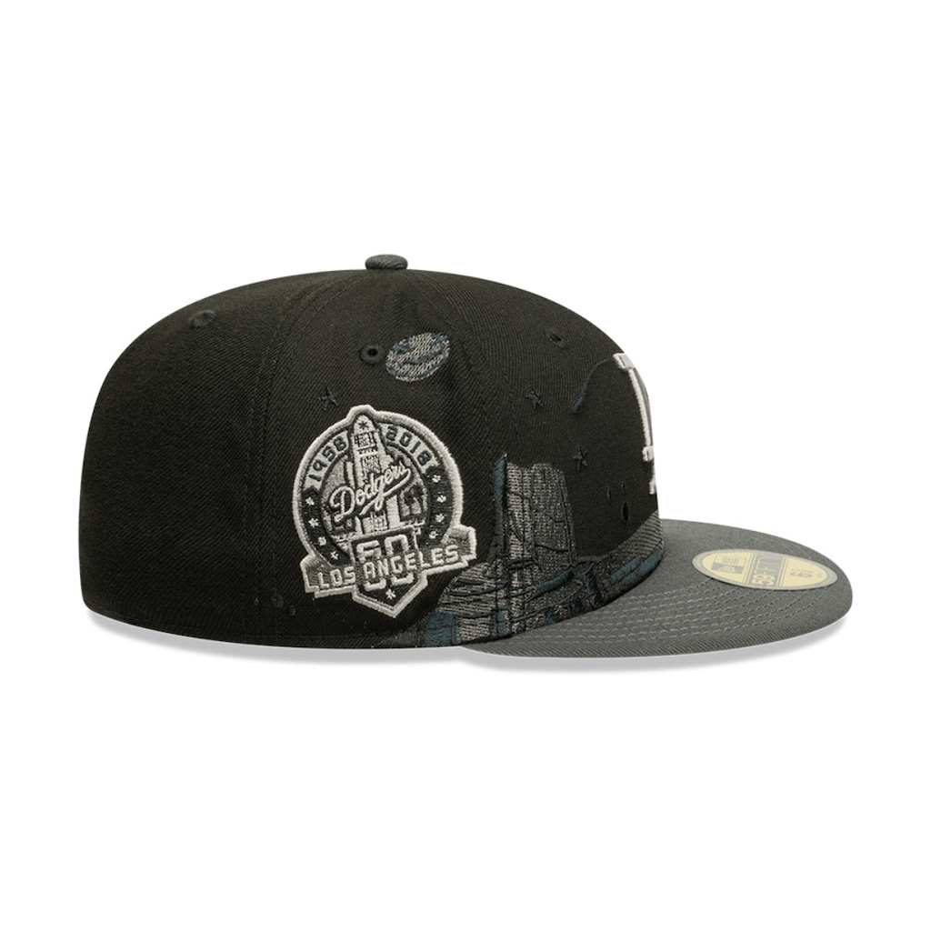NEW ERA 59FIFTY MLB LA DODGERS PLANETARY GORRA CERRADA NEGRA