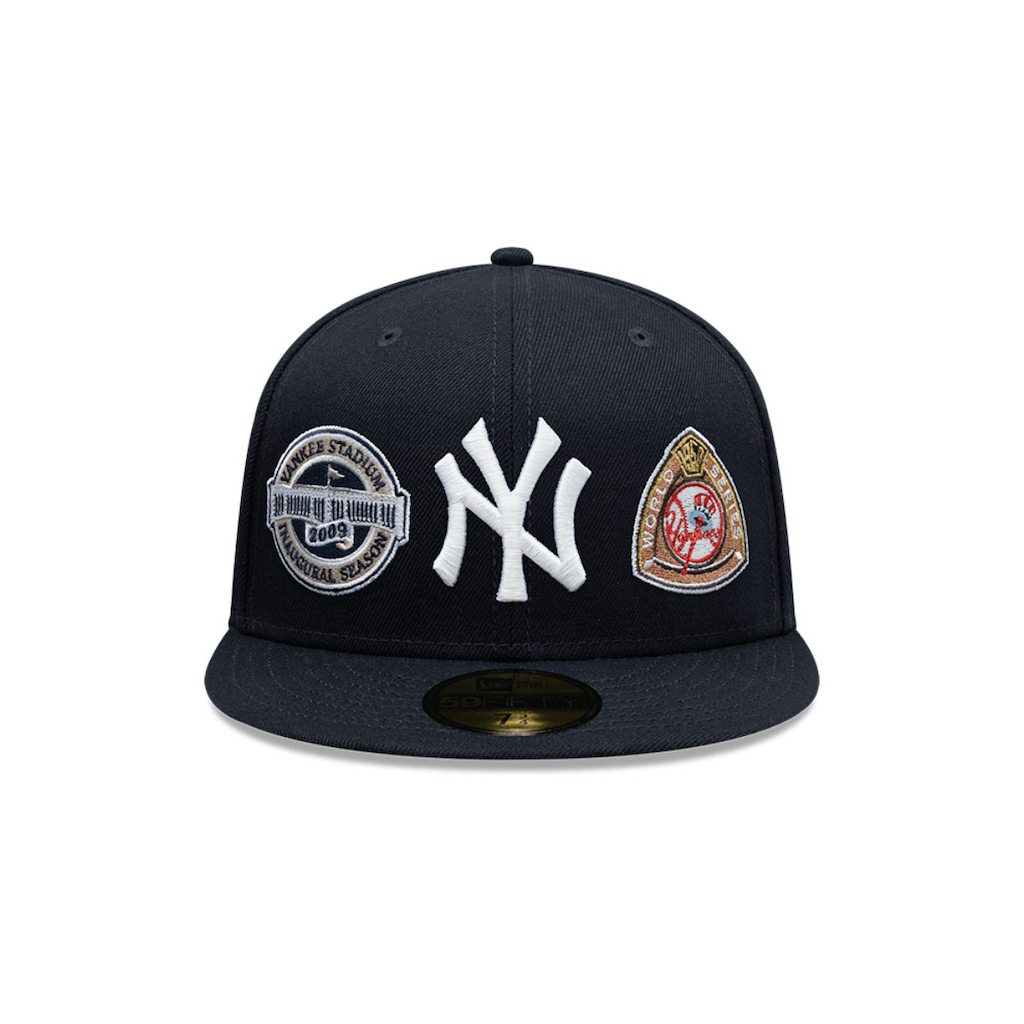 NEW ERA 59FIFTY MLB NEW YORK YANKEES MANY PATCH GORRA CERRADA NEGRA