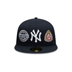 NEW ERA 59FIFTY MLB NEW YORK YANKEES MANY PATCH GORRA CERRADA NEGRA