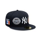 NEW ERA 59FIFTY MLB NEW YORK YANKEES MANY PATCH GORRA CERRADA NEGRA