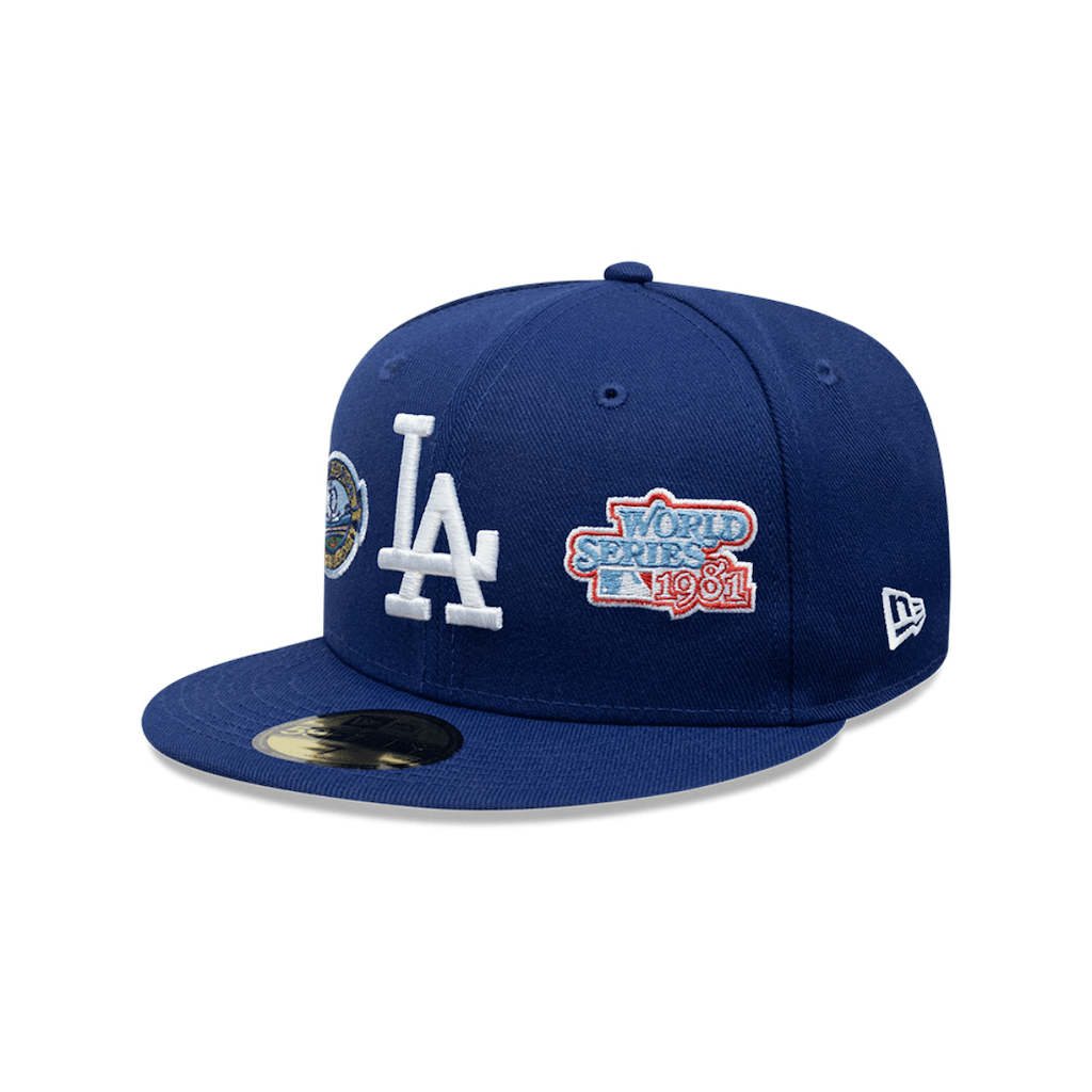 NEW ERA 59FIFTY MLB LOS ANGELES DODGERS MANY PATCH GORRA CERRADA NEGRA