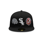 NEW ERA 59FIFTY MLB CHICAGO WHITE SOX MANY PATCH GORRA CERRADA NEGRA