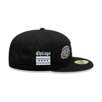 NEW ERA 59FIFTY MLB CHICAGO WHITE SOX MANY PATCH GORRA CERRADA NEGRA