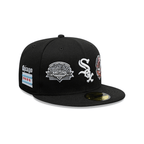 NEW ERA 59FIFTY MLB CHICAGO WHITE SOX MANY PATCH GORRA CERRADA NEGRA