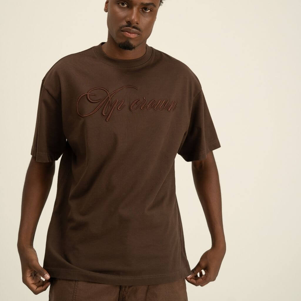 AP CROWN FIAT LUX CRUX BROWN CAMISETA OVERSIZE CAFE