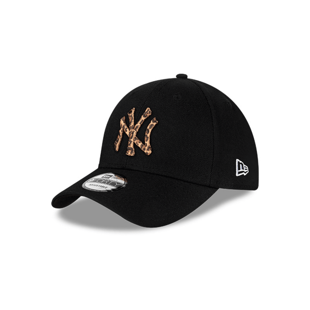 NEW ERA 9FORTY MLB NEW YORK YANKEES LEOPARD LOGO GORRA AJUSTABLE NEGRA