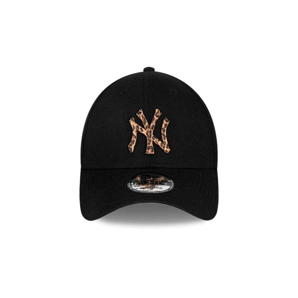 NEW ERA 9FORTY MLB NEW YORK YANKEES LEOPARD LOGO GORRA AJUSTABLE NEGRA
