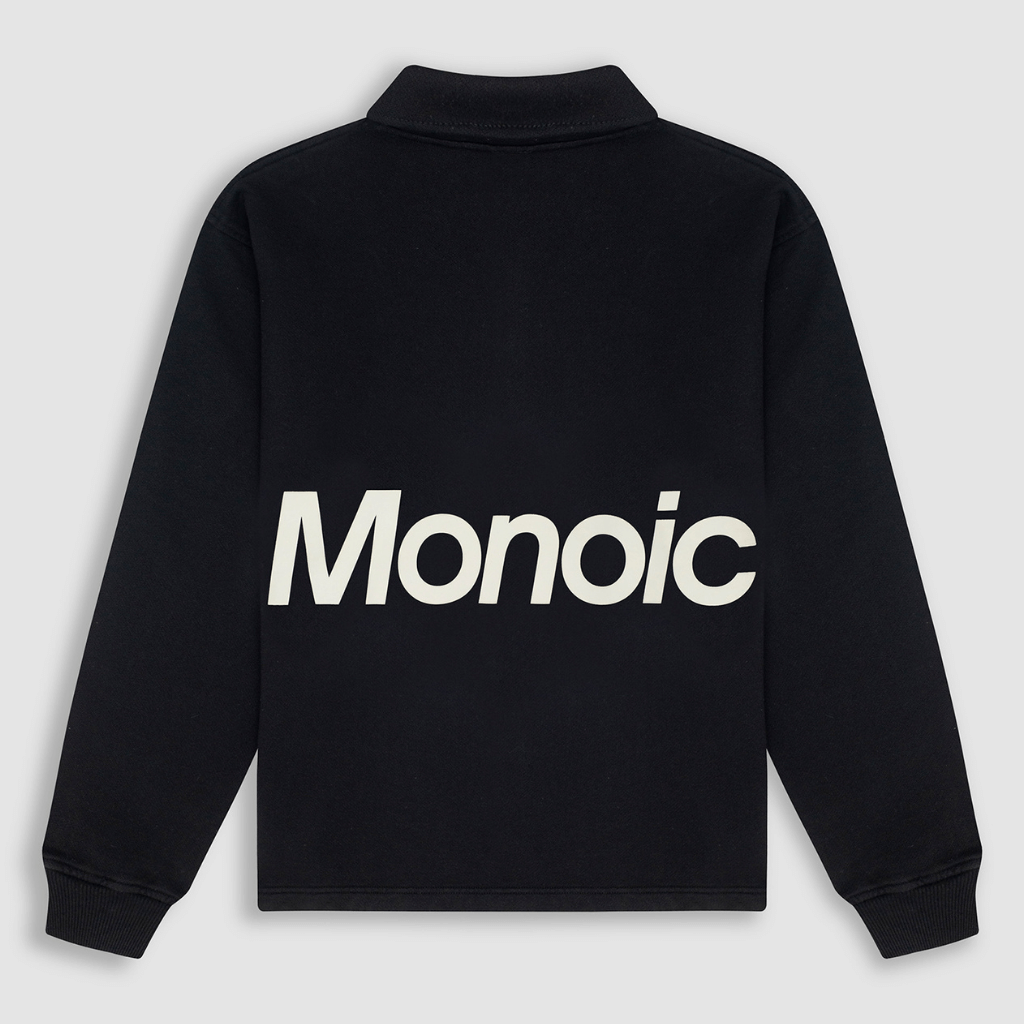 MONOIC TIMELESS V2 SACO QUARTER ZIP OVERSIZED NEGRO