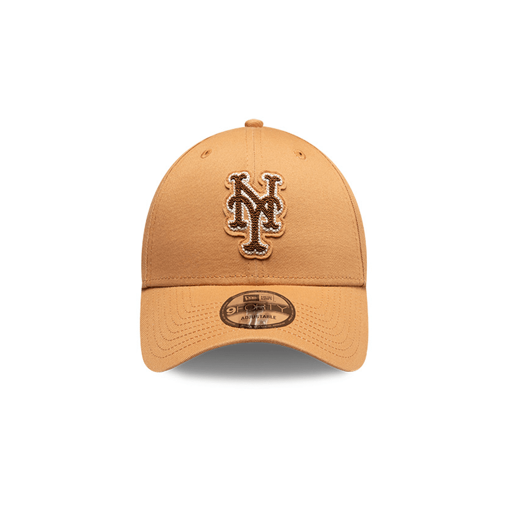 NEW ERA 9FORTY MLB NEW YORK METS MLB CHAINSTITCHING GORRA AJUSTABLE BEIGE