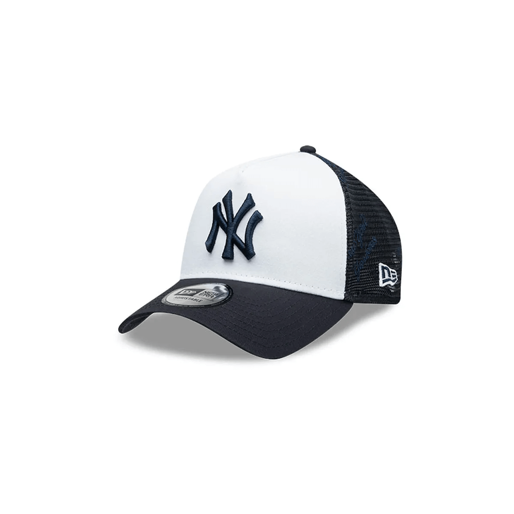 NEW ERA 9FORTY MLB NEW YORK YANKEES MESH EMBROIDERY GORRA AJUSTABLE CAMIONERA BLANCA
