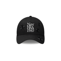 NEW ERA 9FORTY  NE FLOWER EMBORIDERY CAMIONERA GORRA AJUSTABLE NEGRA