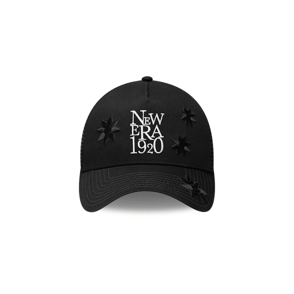 NEW ERA 9FORTY  NE FLOWER EMBORIDERY CAMIONERA GORRA AJUSTABLE NEGRA