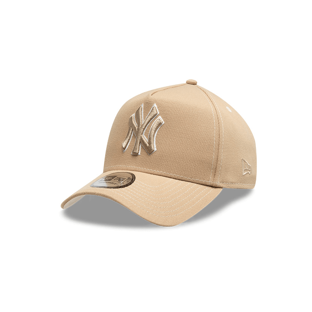 NEW ERA 9FORTY A-FRAME MLB NEW YORK YANKEES PANCAKES GORRA AJUSTABLE BEIGE