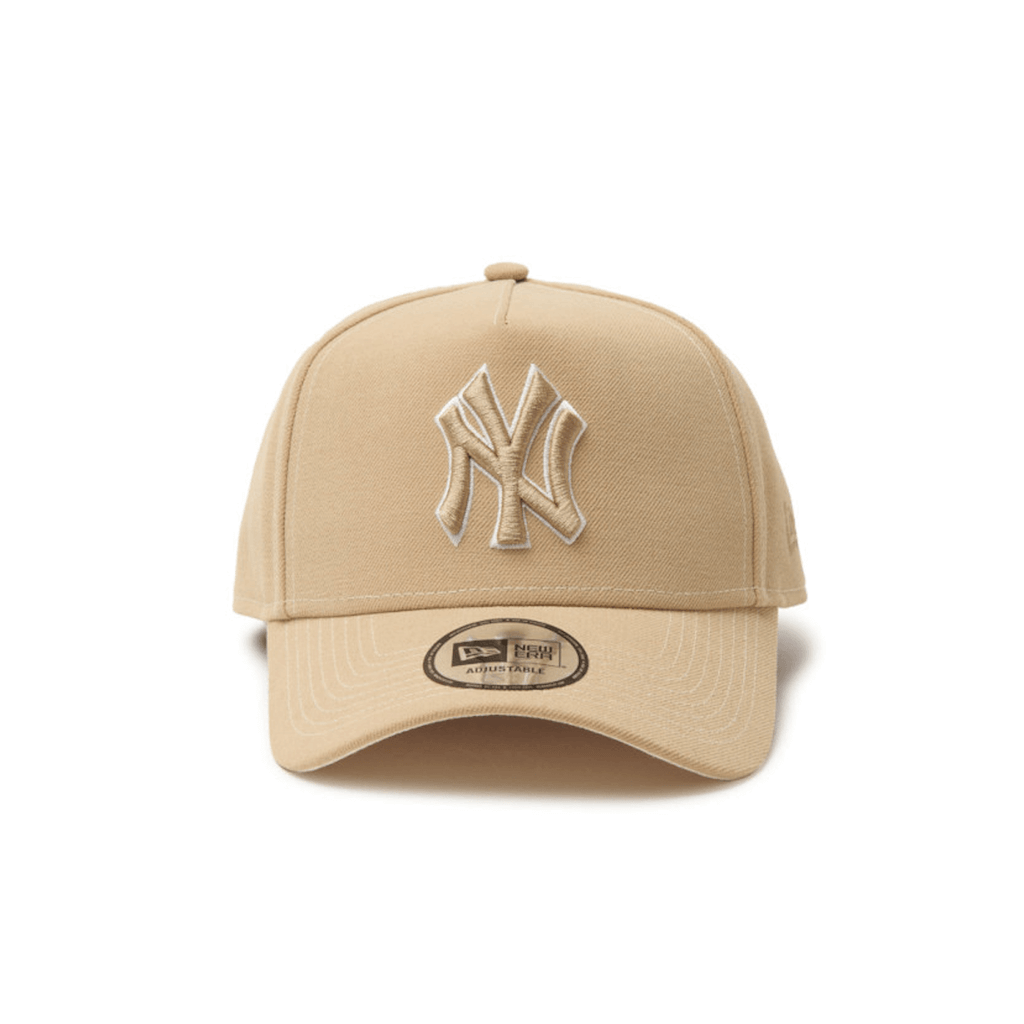 NEW ERA 9FORTY A-FRAME MLB NEW YORK YANKEES PANCAKES GORRA AJUSTABLE BEIGE