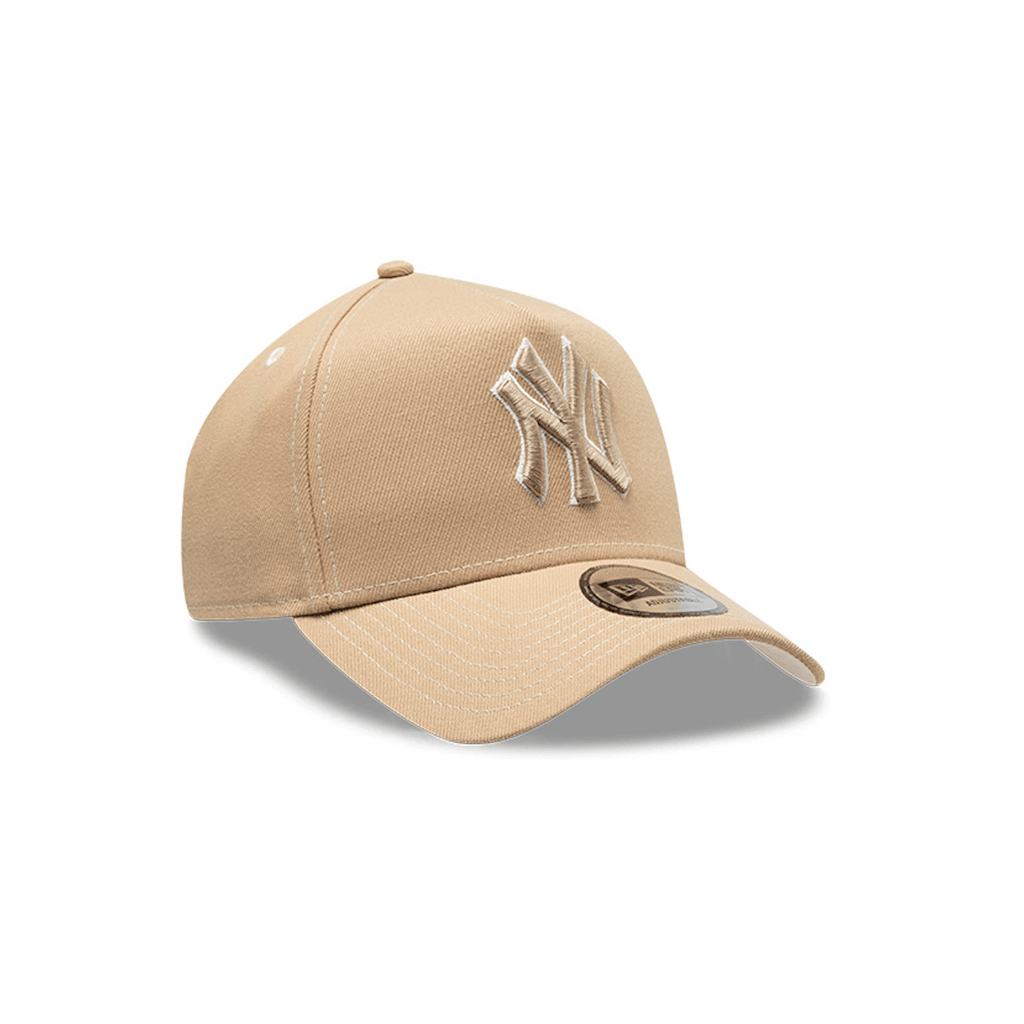 NEW ERA 9FORTY A-FRAME MLB NEW YORK YANKEES PANCAKES GORRA AJUSTABLE BEIGE