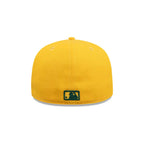 NEW ERA 59FIFTY MLB OAKLAND ATHLETICS UPSIDE DOWN GORRA CERRADA AMARILLA