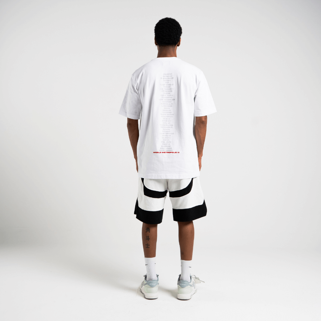 AURUM METROPOLIS III AURUM SIGNATURE CAMISETA SEMI OVERSIZED BLANCA