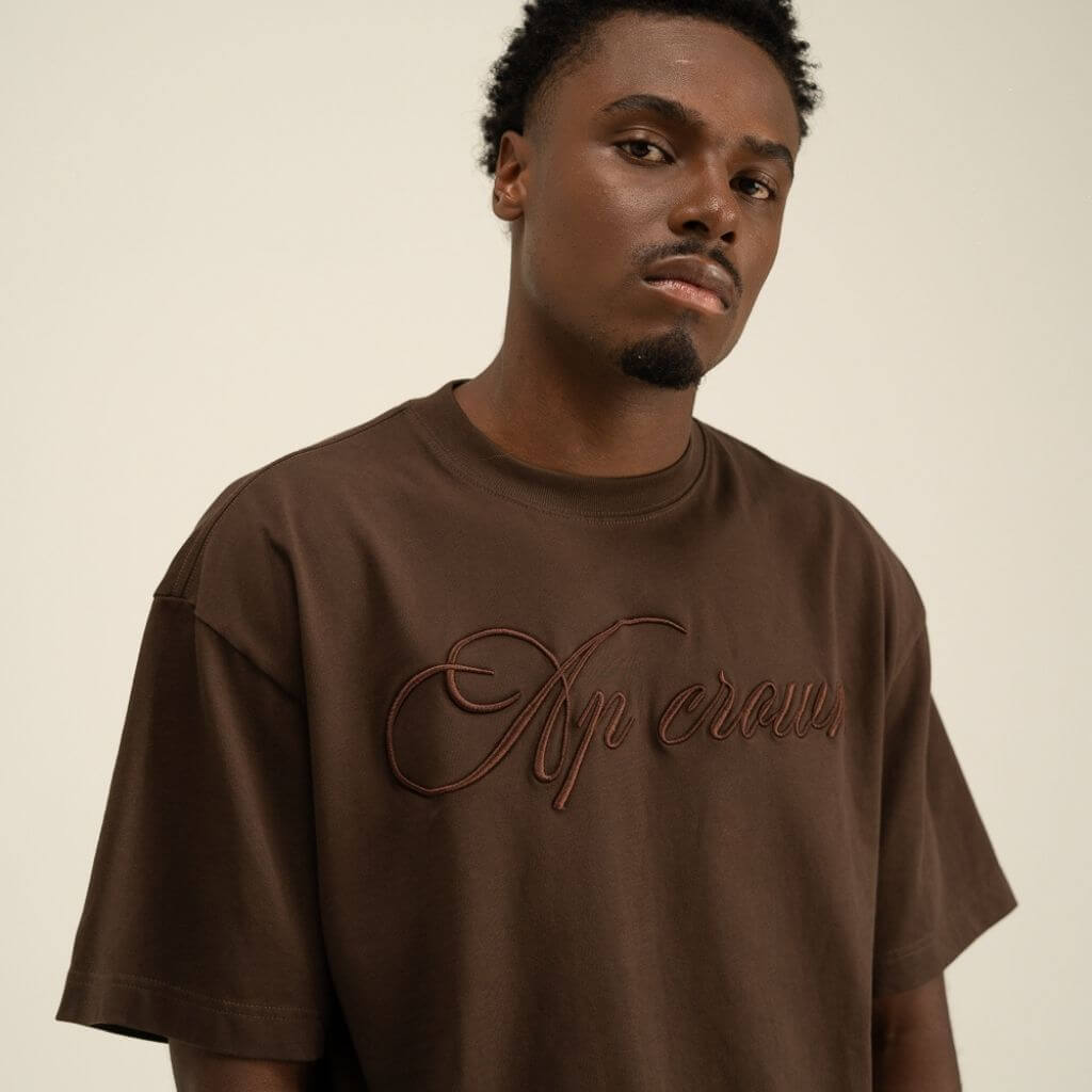 AP CROWN FIAT LUX CRUX BROWN CAMISETA OVERSIZE CAFE