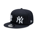 NEW ERA 9FIFTY MLB NEW YORK YANKEES DOUBLE LOGO GORRA AJUSTABLE AZUL