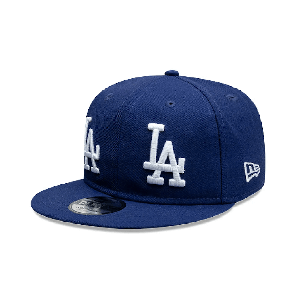 NEW ERA 9FIFTY MLB LOS ANGELES DODGERS DOUBLE LOGO GORRA AJUSTABLE AZUL