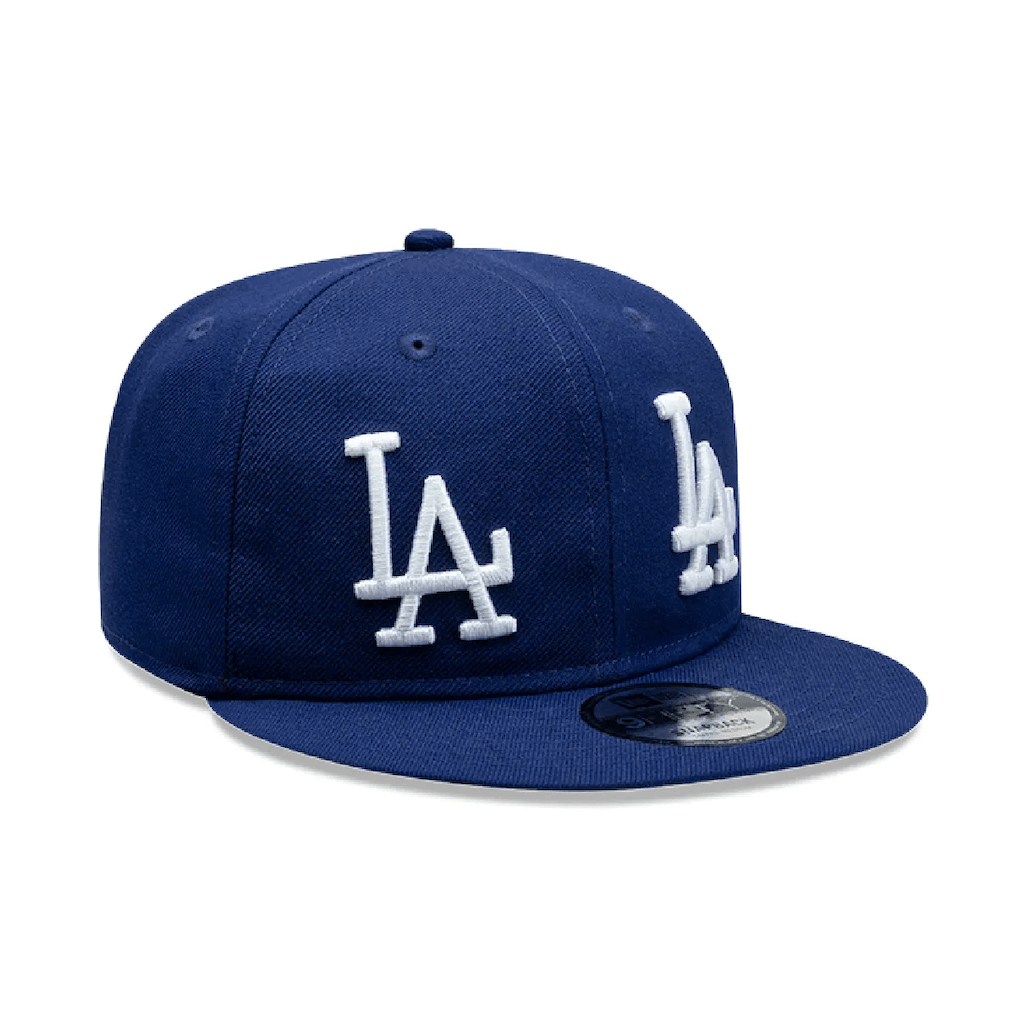 NEW ERA 9FIFTY MLB LOS ANGELES DODGERS DOUBLE LOGO GORRA AJUSTABLE AZUL