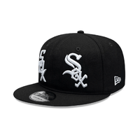 NEW ERA 9FIFTY MLB CHICAGO WHITE SOX DOUBLE LOGO GORRA AJUSTABLE NEGRA