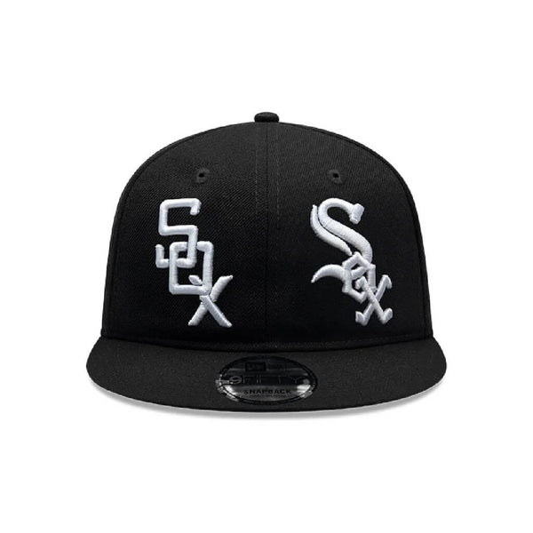 NEW ERA 9FIFTY MLB CHICAGO WHITE SOX DOUBLE LOGO GORRA AJUSTABLE NEGRA