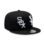 NEW ERA 9FIFTY MLB CHICAGO WHITE SOX DOUBLE LOGO GORRA AJUSTABLE NEGRA